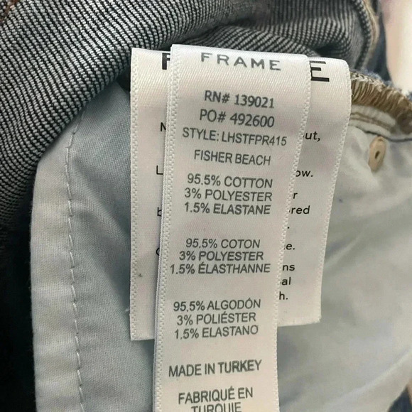 Frame denim le high‎ straight jeans fisher beach style size - Picture 5 of 7